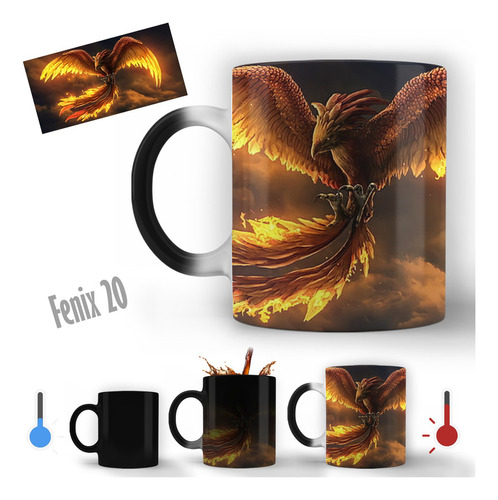 Taza Mágica Modelo Fenix 20 Personalizable