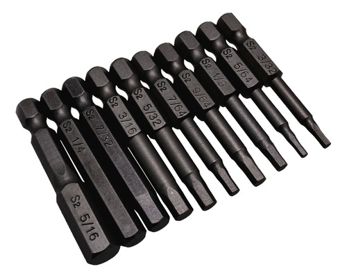 Puntas De Destornillador Hexagonal Magnético S2 De Acero Hex