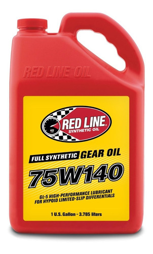 Aceite De Caja Red Line Gl-5 75w140 3.8lt