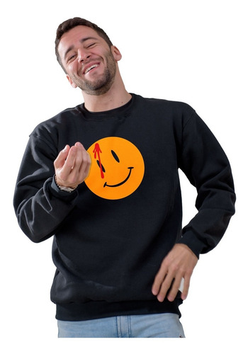 Buzo Hoodies Logo Watchmen Button Buzos Cuello Redondo