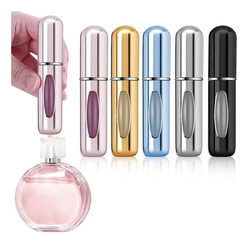 5pcs Botella Recargable Perfume- Atomizador Portátil 5ml 