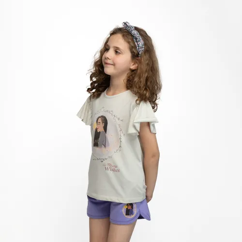 Polera Niña So Many Wish Gris Disney