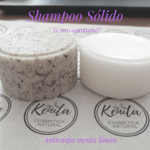 Imagen 2 de 2 de Kit Shampoo Y Bálsamo Sólido Anticaspa
