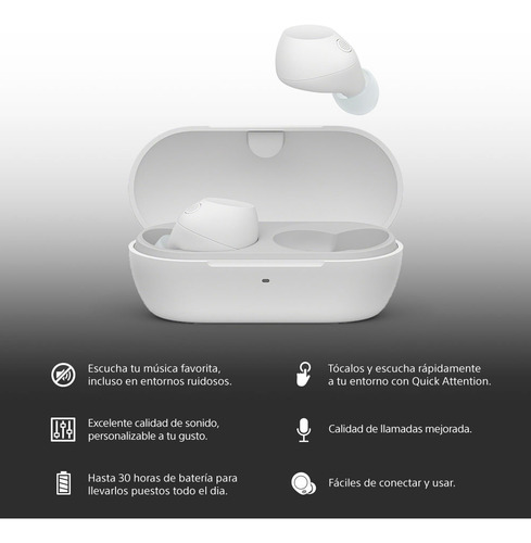 Audífonos Bluetooth Con Noise Cancelling Wf-c710n Sony