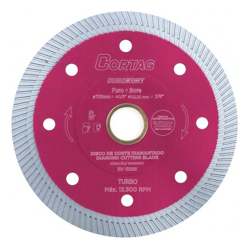 Disco de diamante Durokort 115 mm - Cortag