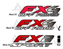Comprar Kit 2 Calcomania Sticker Fx4 Ford F-150 Fortaleza Ranger R10