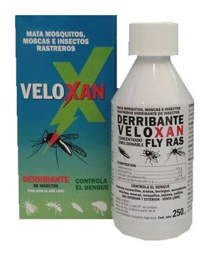 Veloxan Derribante Contra Mosquitos Dengue Insectos Bichos