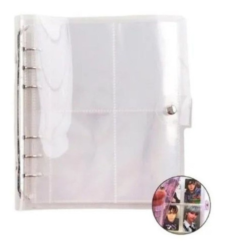 Carpeta 3 Pulgada Transparente Binder Photocard Álbumes