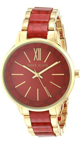 Reloj Anne Klein Ak1412rdgb Para Dama Color Rojo