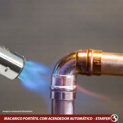 Maçarico Multiuso Regulável Acionamento Automático Starfer