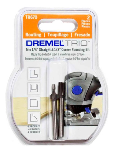 Dremel Trio Fresa Redonda Y Recta X2 Tr670