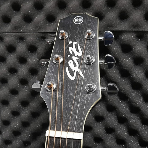 Imagem 7 de 10 de Violao Eletroacústico Seizi Nagoya C/bag Open Pore Black