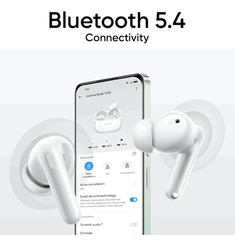 Realme Buds T310 Bluetooth 5.3 Con Anc Color Blanco