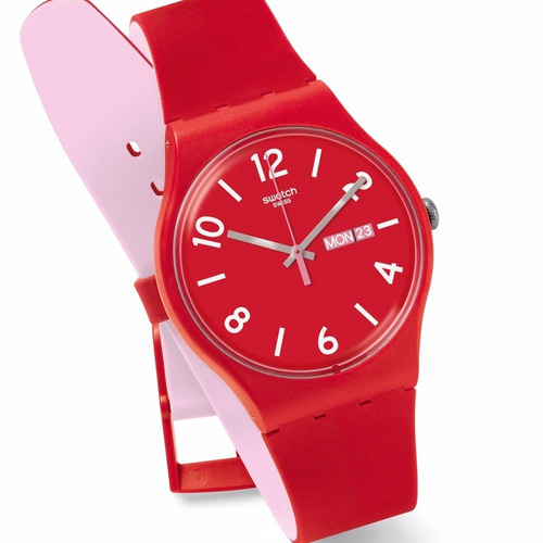 Reloj Swatch Backup Red Suor705 | Original Agente Oficial | Mercado Libre