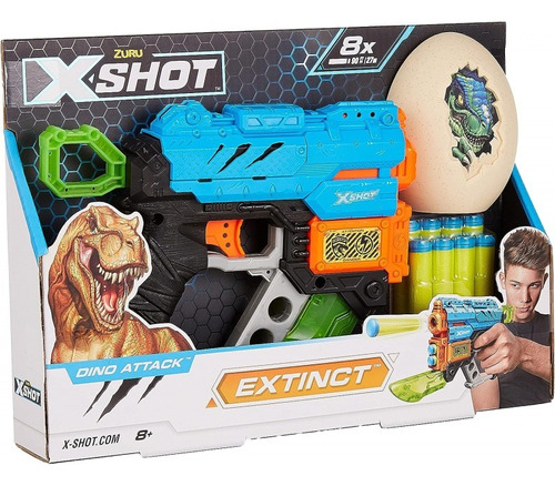 X-shot Pistola Dino Attack Extinct Lanza Dardos Con Huevo Ed