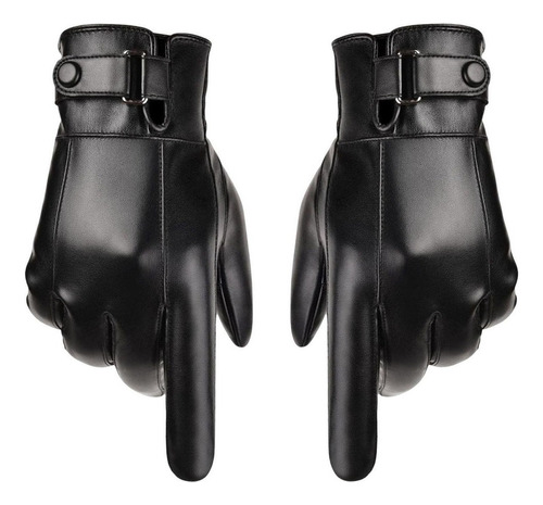 Guantes De Piel Sintética Para De Con Pantalla Para Hombre,