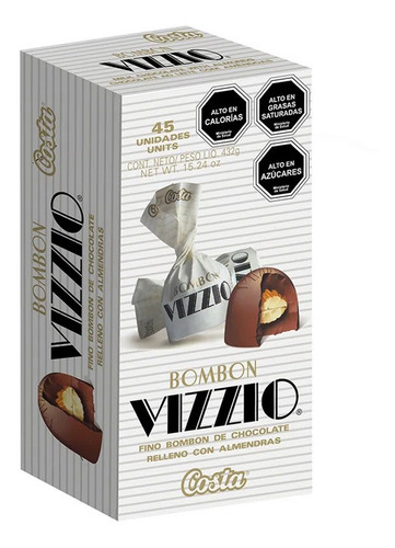 Bombon Vizzio Display De 45 Unid Total 432gr(2display)-super