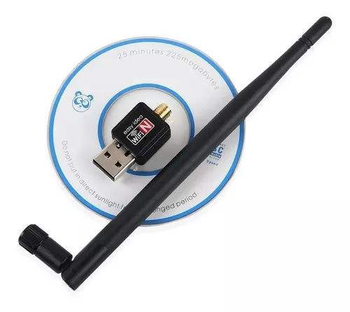 Receptor WiFi USB 2.0 2.4-5GHz RTL8811 antena exterior largo alcance