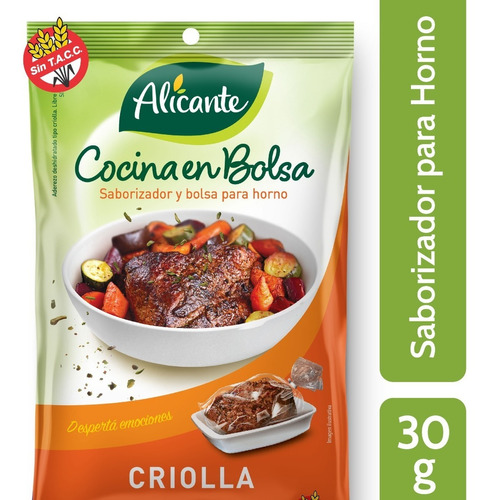 Alicante Cocina En Bolsa Saborizador Criolla X 30 Gr