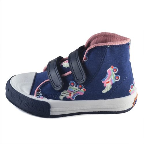 Bota Nena Abrojo Estampado Patines Small Shoes