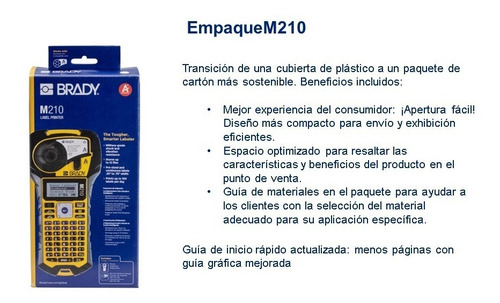 Etiquetadora Brady M210 Incluye Cinta 3/4