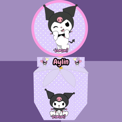 Kit Imprimible Cumpleaños Candy Bar Kuromi 1 Personalizable