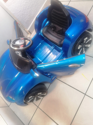 Carro Eléctrico Porsche Azul Con Control 12 V (Usado)
