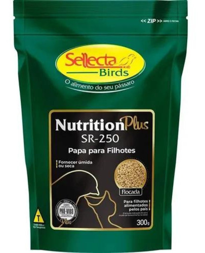 Sellecta Nutrition Plus Sr 250 Papa P/ Filhotes Flocada 300g