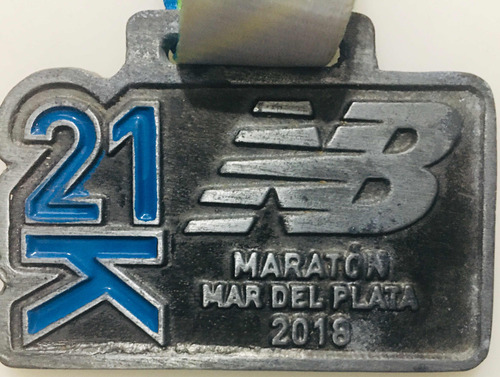 Medalla Media Maratón 2018 Mar Del Plata (Usado)