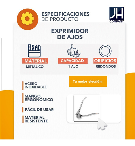 Imagen 7 de 7 de Exprimidor De Prensa De Ajo Nueces De Acero Inoxidable 9530