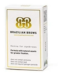 Las Cejas De Ceja Brasileña Henna Negro Paquete Y Tinte De C