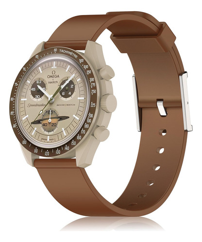 Correa De Reloj De Silicona Compatible Con Omega X Swatch Mo