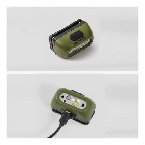 Linterna Frontal Recargable Ip65 200 Lúmens Naturehike Linterna Verde Luz Blanco