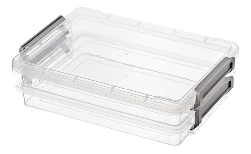 Caja De Almacenamiento Apilable De Plástico Transparente