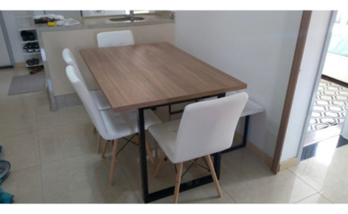 Pé De Mesa Estilo Industrial Reforçada 75x50