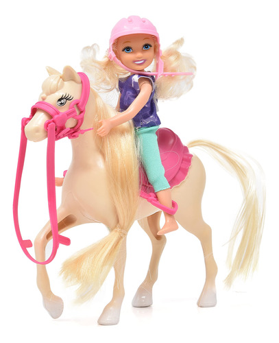 Gift Boutique Muñeca Con Caballo De Juguete Para Niñas Po.