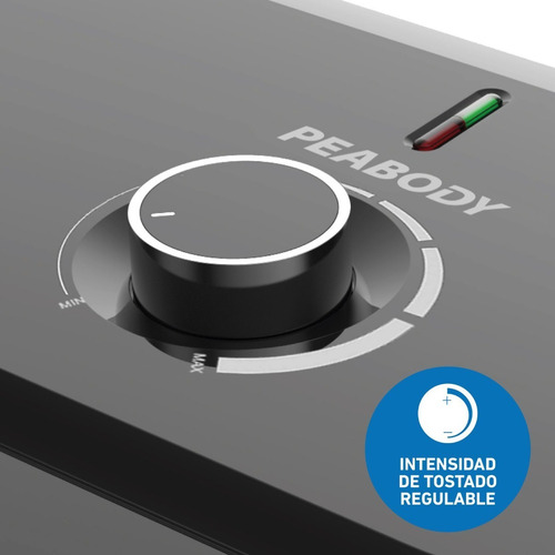 Imagen 6 de 10 de Waflera Peabody 1200 W Espacio Guardacable Para 2 Waffles