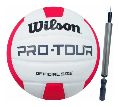 Bola De Vôlei Wilson Pro Tour Mais Inflador C/ Nota Fiscal