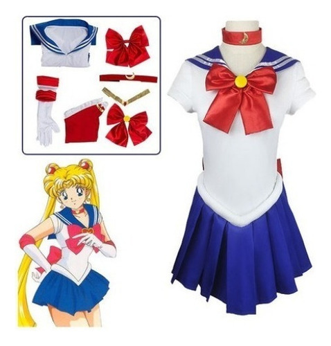Disfraz De Cosplay Sailor Moon Tsukino Usagi Para Adulta