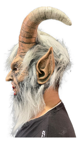 Máscara Realista De Demonio Lucifer De Halloween