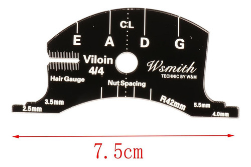 4/4 Violín Violonchelo Puente Diapasón Molde Raspador
