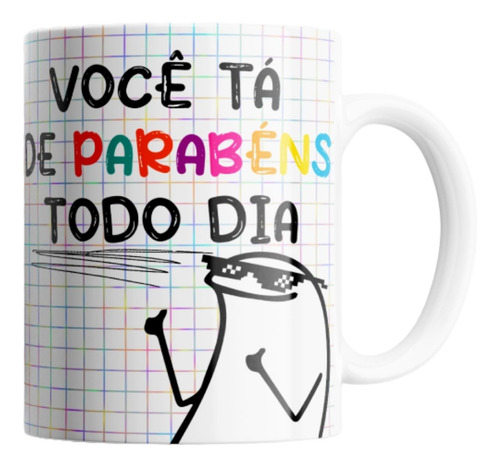 Imagem 4 de 7 de Caneca Flork Meme Aniversário Engraçado Chinelo E Bombom Kit