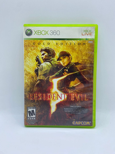 Resident Evil 5 Gold Edition Xbox 360 Usado Original Físico