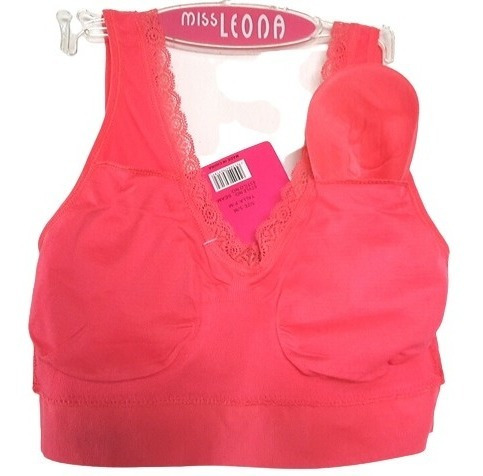 Imagen 3 de 9 de Top Crop Sosten Deportivo Push Up Relleno Gym Gimnasio