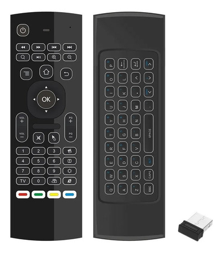 Teclado Inalámbrico + Control Remoto Para Smart Tv Box 2.4g