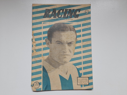 Revista Racing Academia Del Futbol Argentino 1943