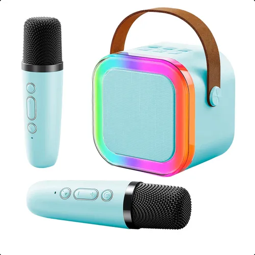 comprar Caixinha Som Karaokê Infantil C\u002F Microfone Sem Fio Bluetooth