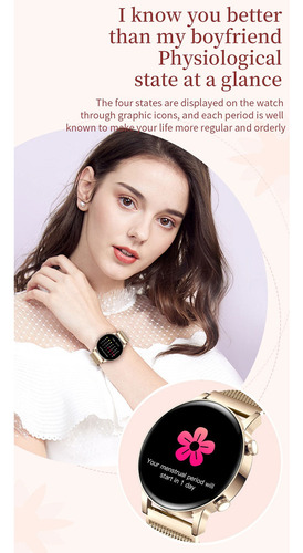 Hf Reloj Inteligente Mujer Mk30 Amoled 1.3 «reloj Deportivo