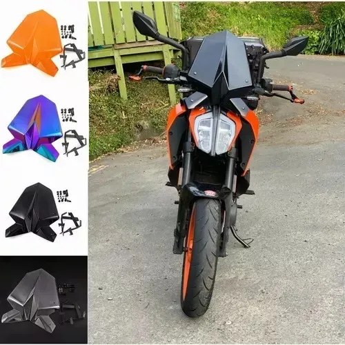 ~! Parabrisas Con Soporte For Ktm 125 200 390 Duke 2017-2023