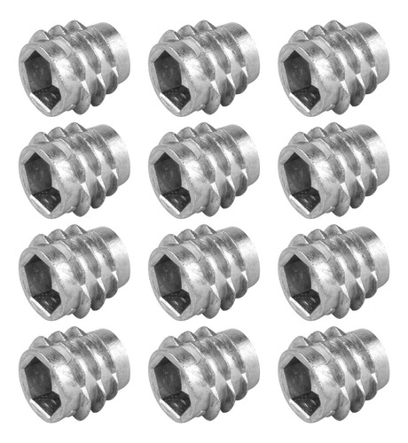 Tuerca Inserto Para Madera 5/16 X 13 Mm Sin Tope 100 Uds